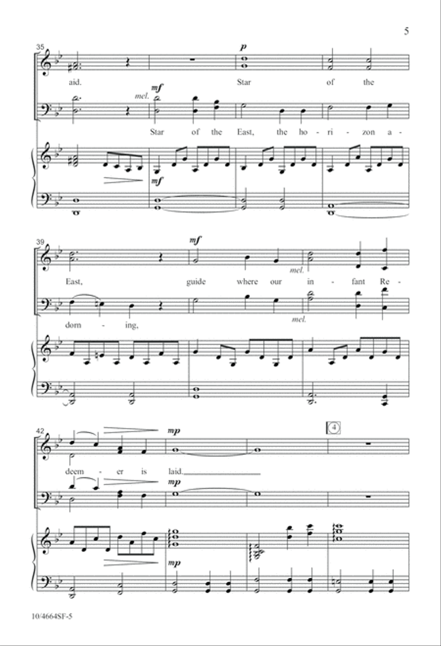 Star in the East 4-Part scores gallery preview page 5