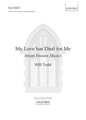 Book cover for My Love has Died for Me