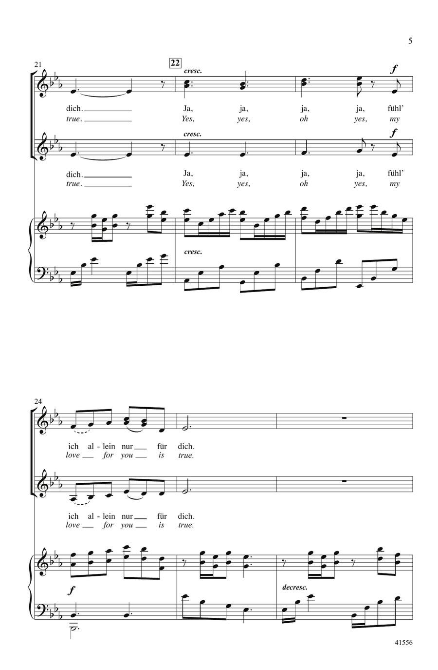 Du, Du Liegst Mir im Herzen by Keith Christopher Choir - Digital Sheet Music page 4