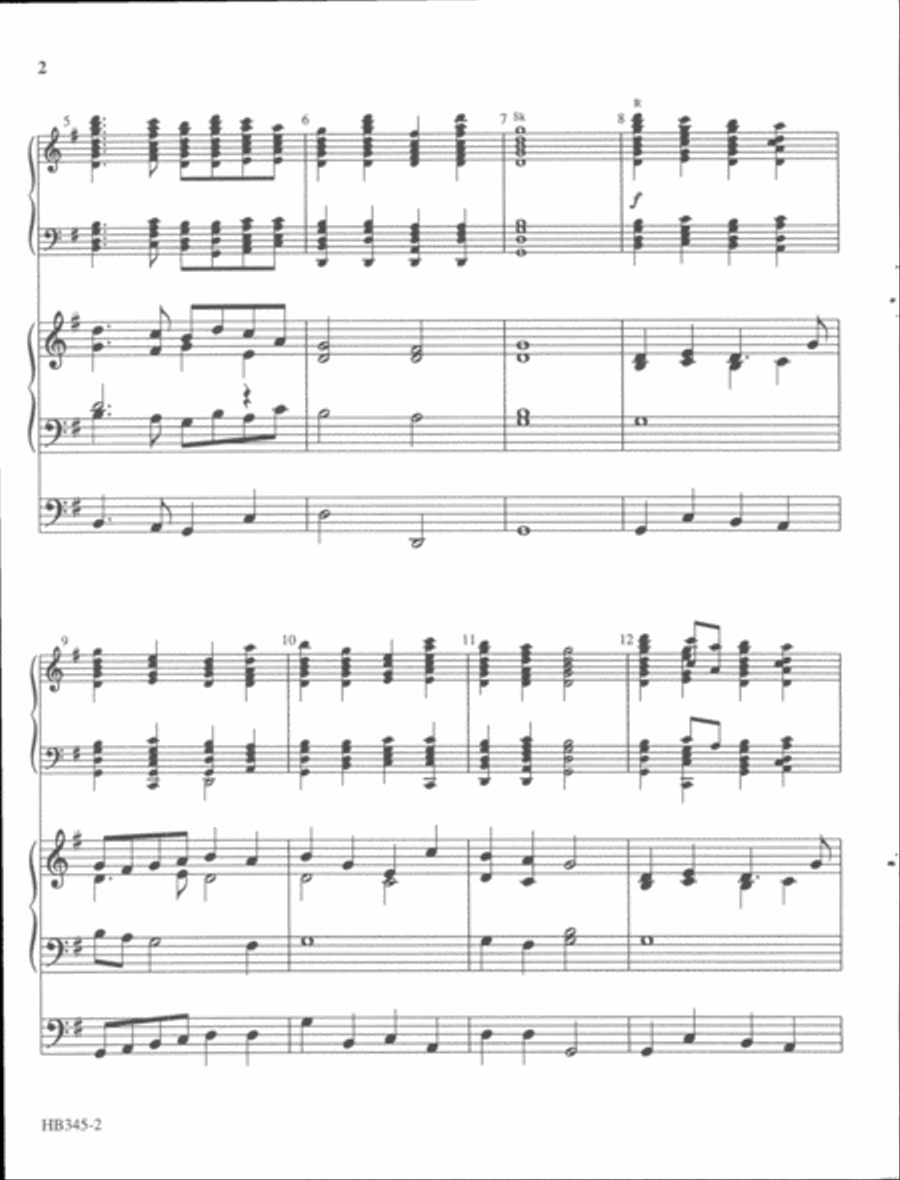 God of Grace and God of Glory - organ and handbell score Handbell Choir scores gallery preview page 3