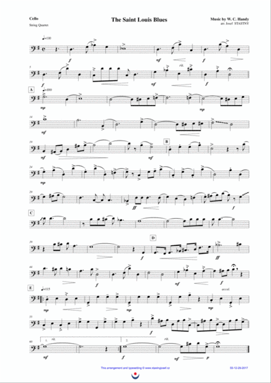 The Saint Louis Blues String Quartet scores gallery preview page 3