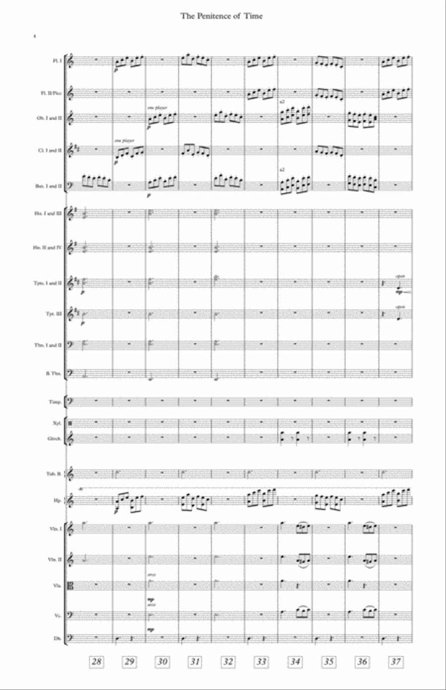 The Penitence of Time Full Orchestra scores gallery preview page 6