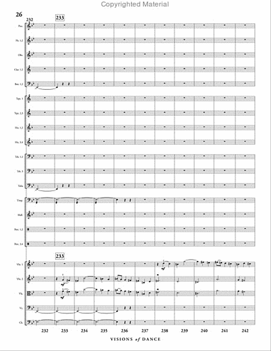 Visions of Dance Full Orchestra scores gallery preview page 27