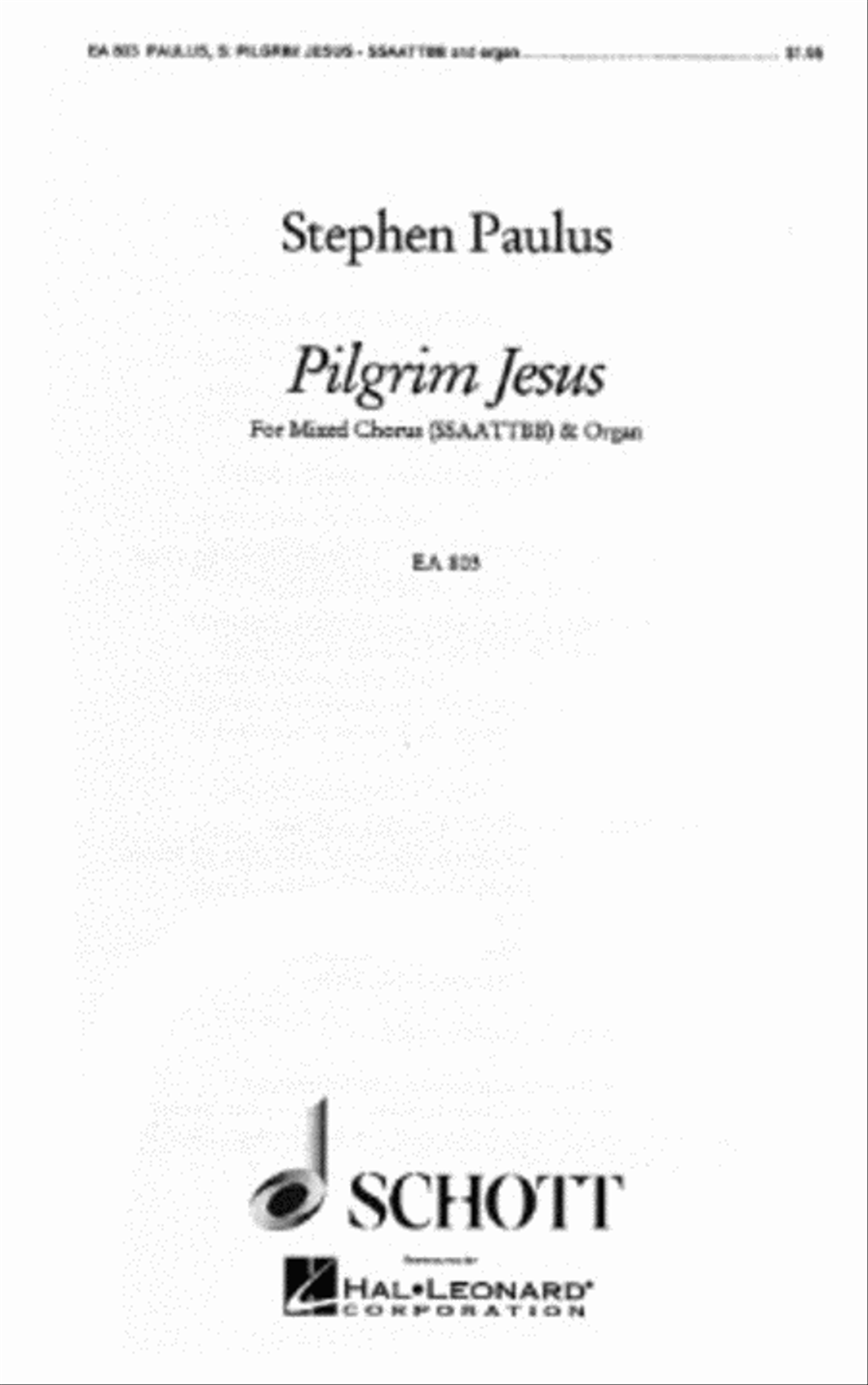 Pilgrim Jesus SSAATTBB scores gallery preview page 1