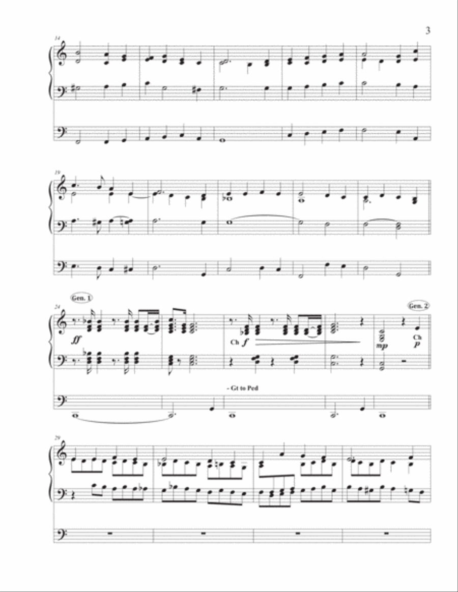 The Church's One Foundation Organ Solo scores gallery preview page 3