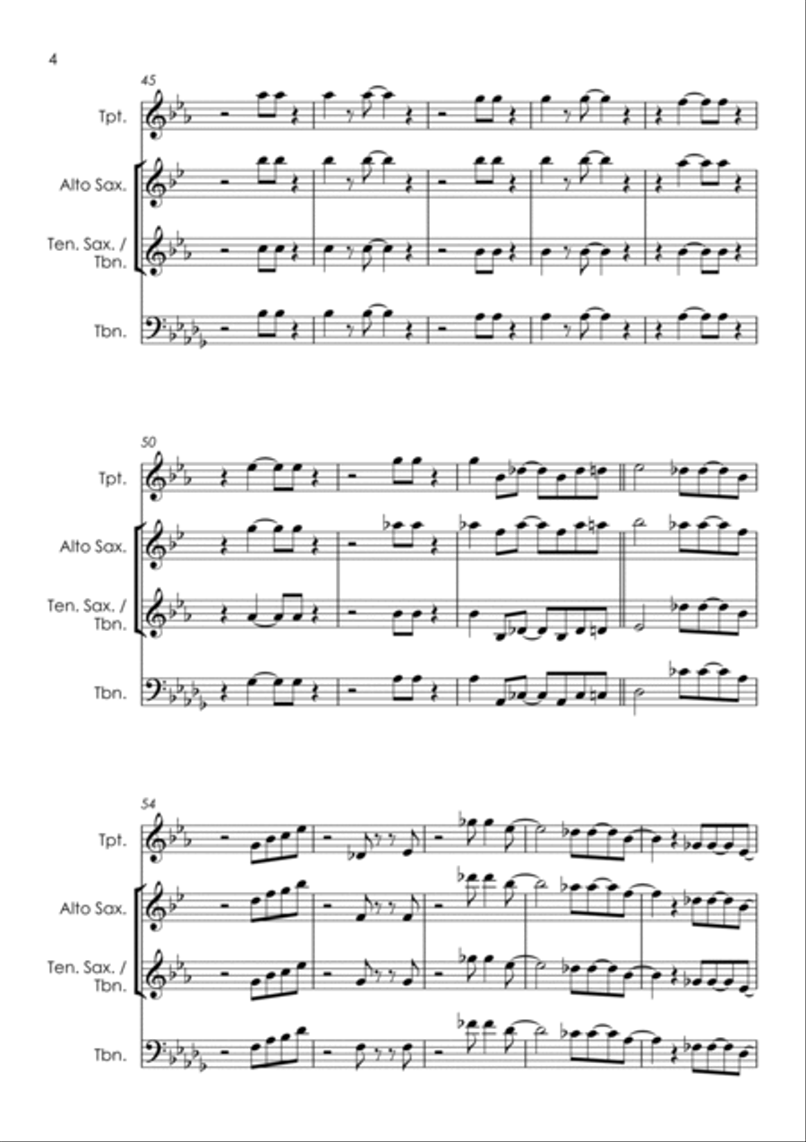 Barefootin' Barefootin' Tenor Saxophone scores gallery preview page 5