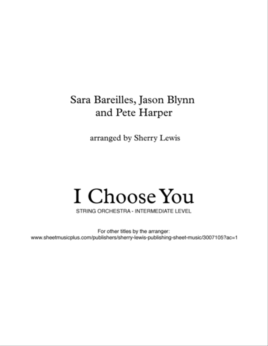 I Choose You String Quartet scores gallery preview page 2