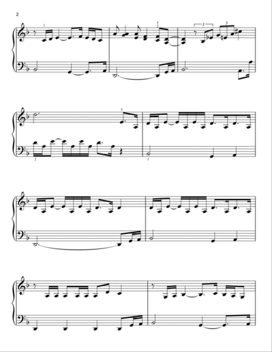 The Mandalorian (from Star Wars: The Mandalorian) Easy Piano scores gallery preview page 2