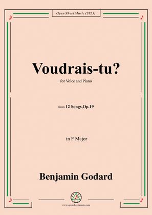 B. Godard-Voudrais-tu?in F Major,Op.19 No.4