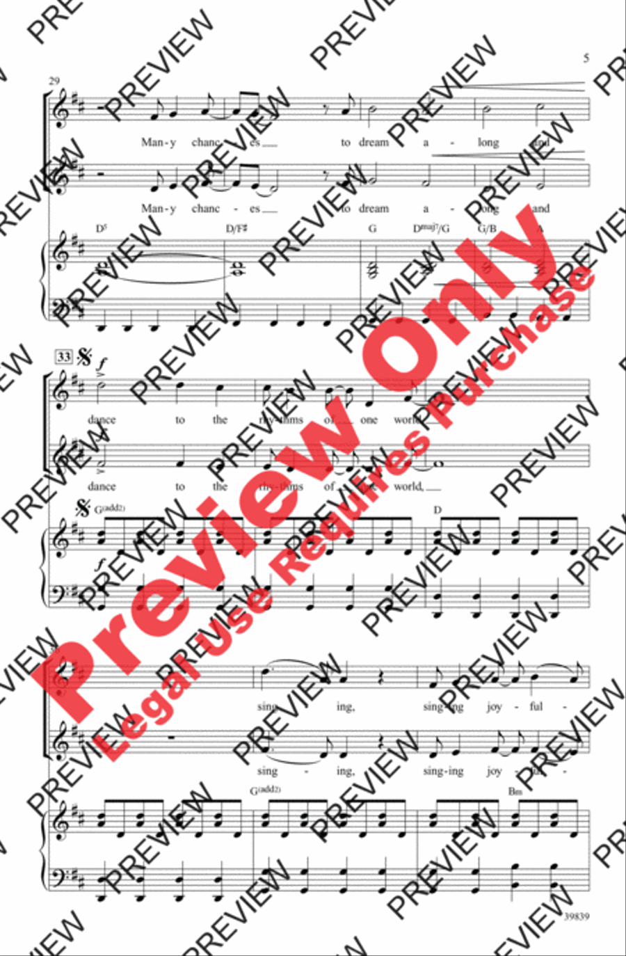 Rhythms of One World 2-Part scores gallery preview page 5