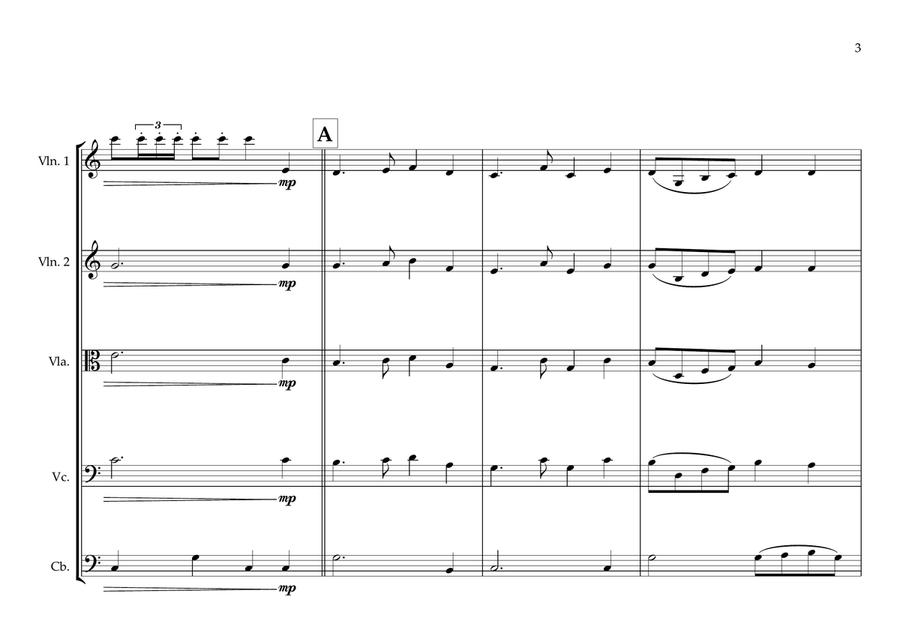 Botswana National Anthem for String Orchestra String Orchestra scores gallery preview page 3