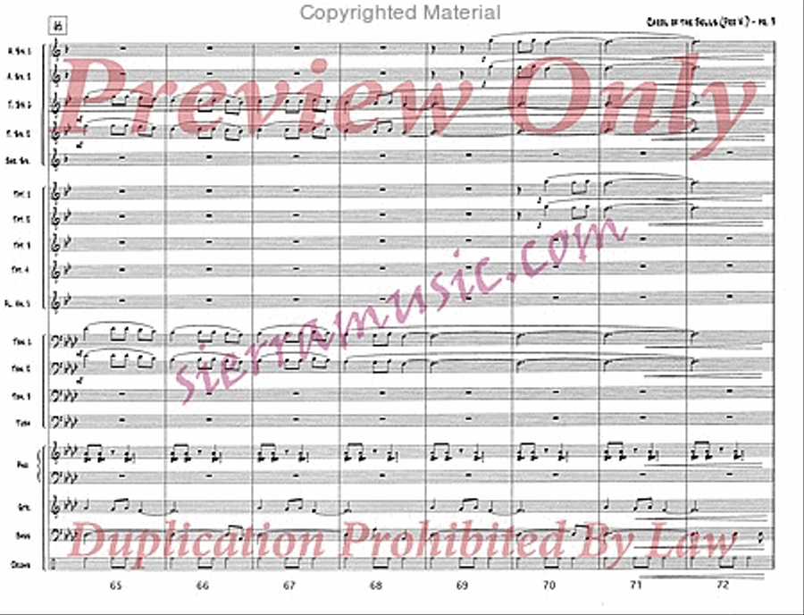 Carol of the Bells (pro) Jazz Ensemble scores gallery preview page 10