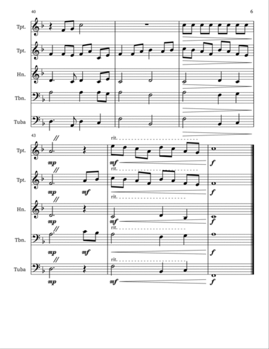 We Are One in the Spirit Small Ensemble scores gallery preview page 6