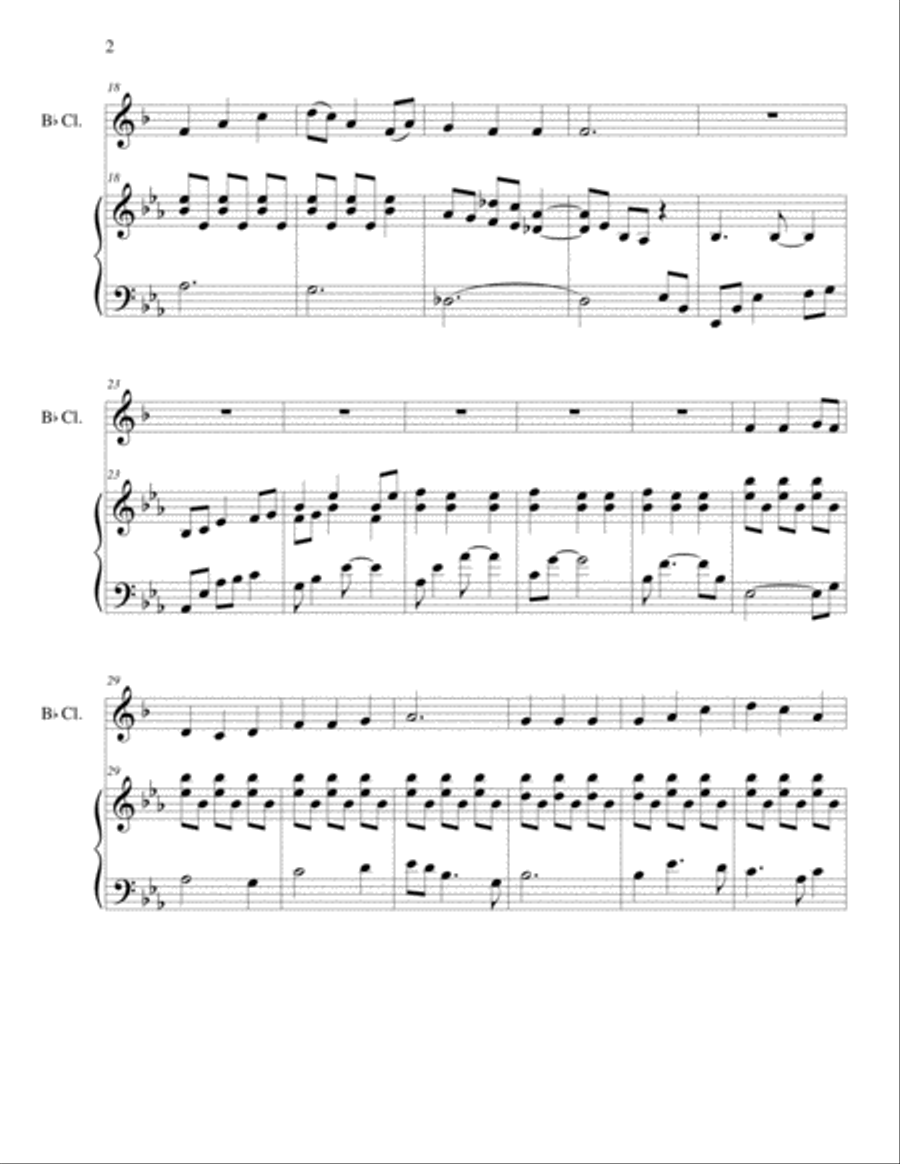 Be Thou My Vision (clarinet/piano), arr. Brenda Portman Be Thou My Vision (clarinet/piano), arr. Brenda Portman Clarinet Solo scores gallery preview page 2