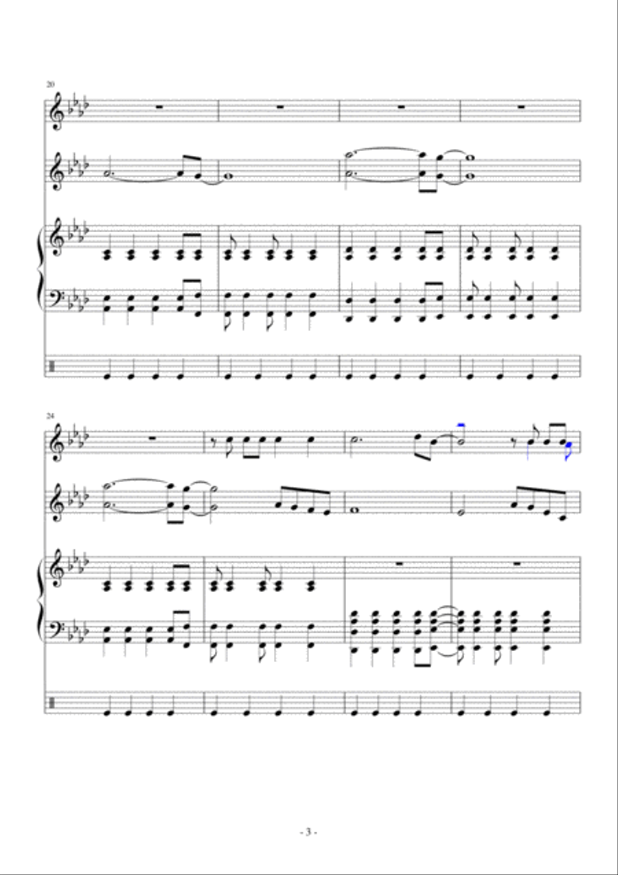 Viva La Vida Viva La Vida Voice scores gallery preview page 3