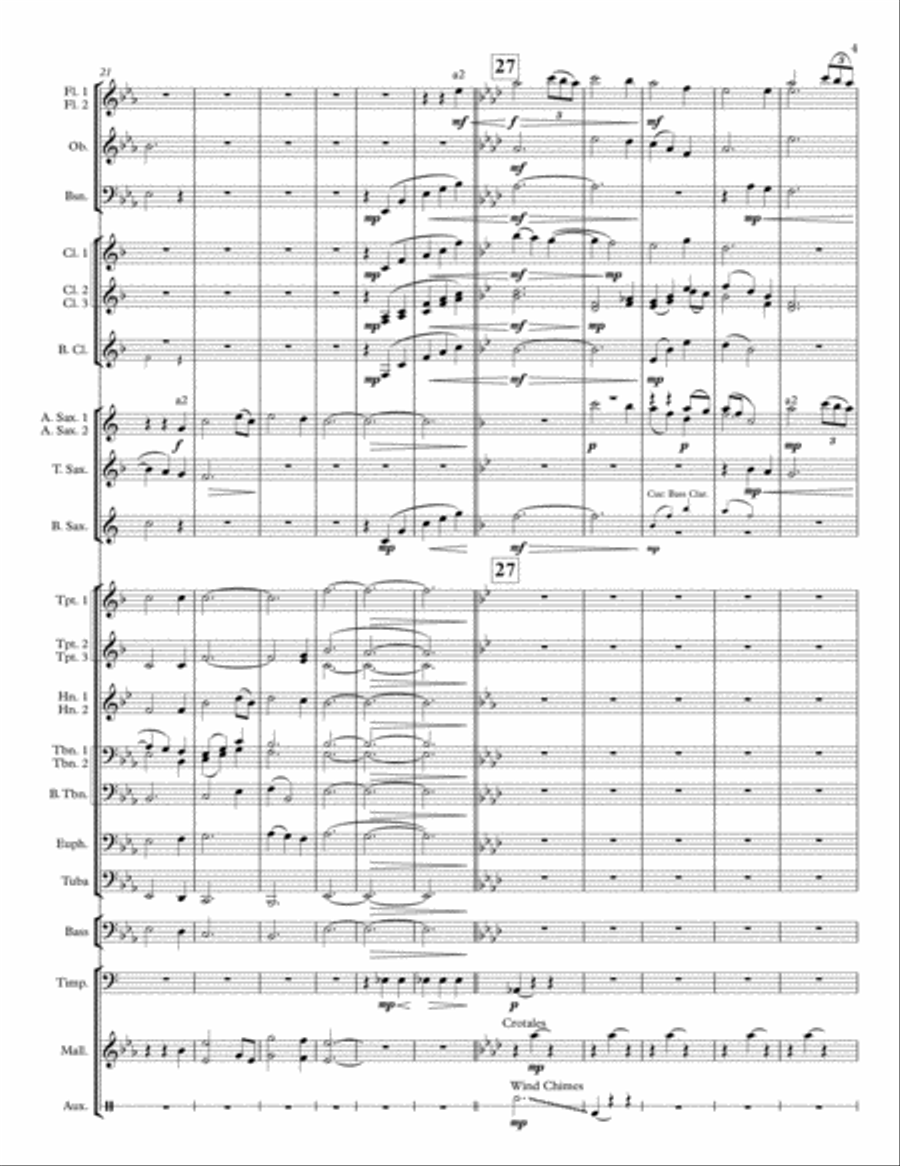 Amazing Grace/Taps for Concert Band Concert Band scores gallery preview page 5