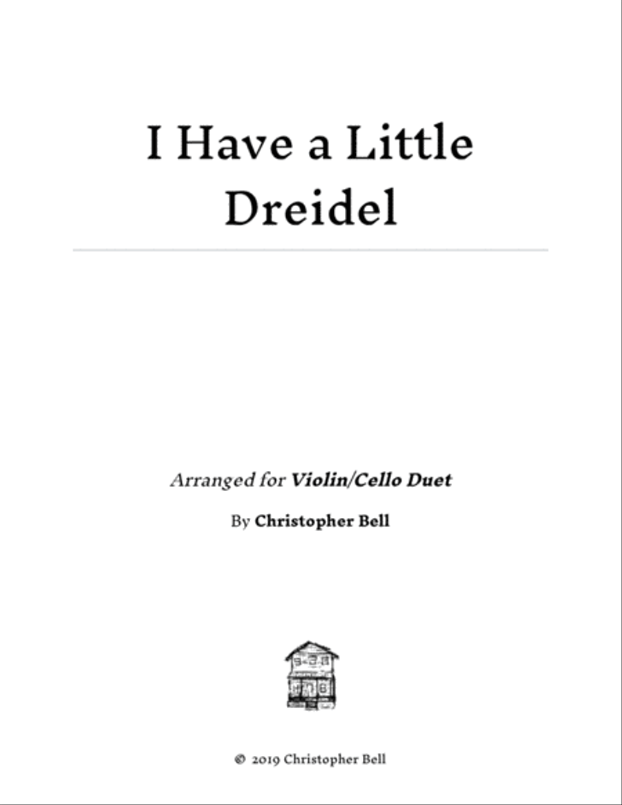 I Have a Little Dreidel - Easy Violin/Cello Duet String Duet scores gallery preview page 1