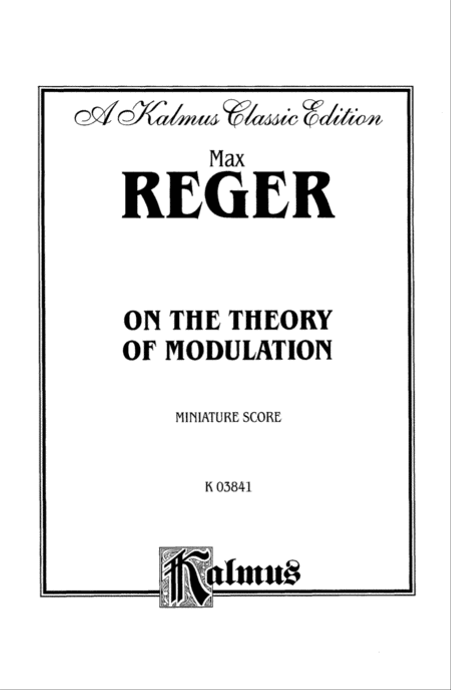 On the Theory of Modulation