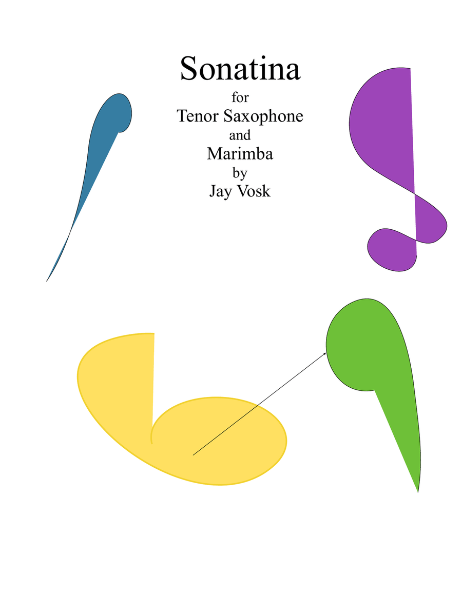 Sonatina for Tenor Saxophone and Marimba Tenor Saxophone scores gallery preview page 1