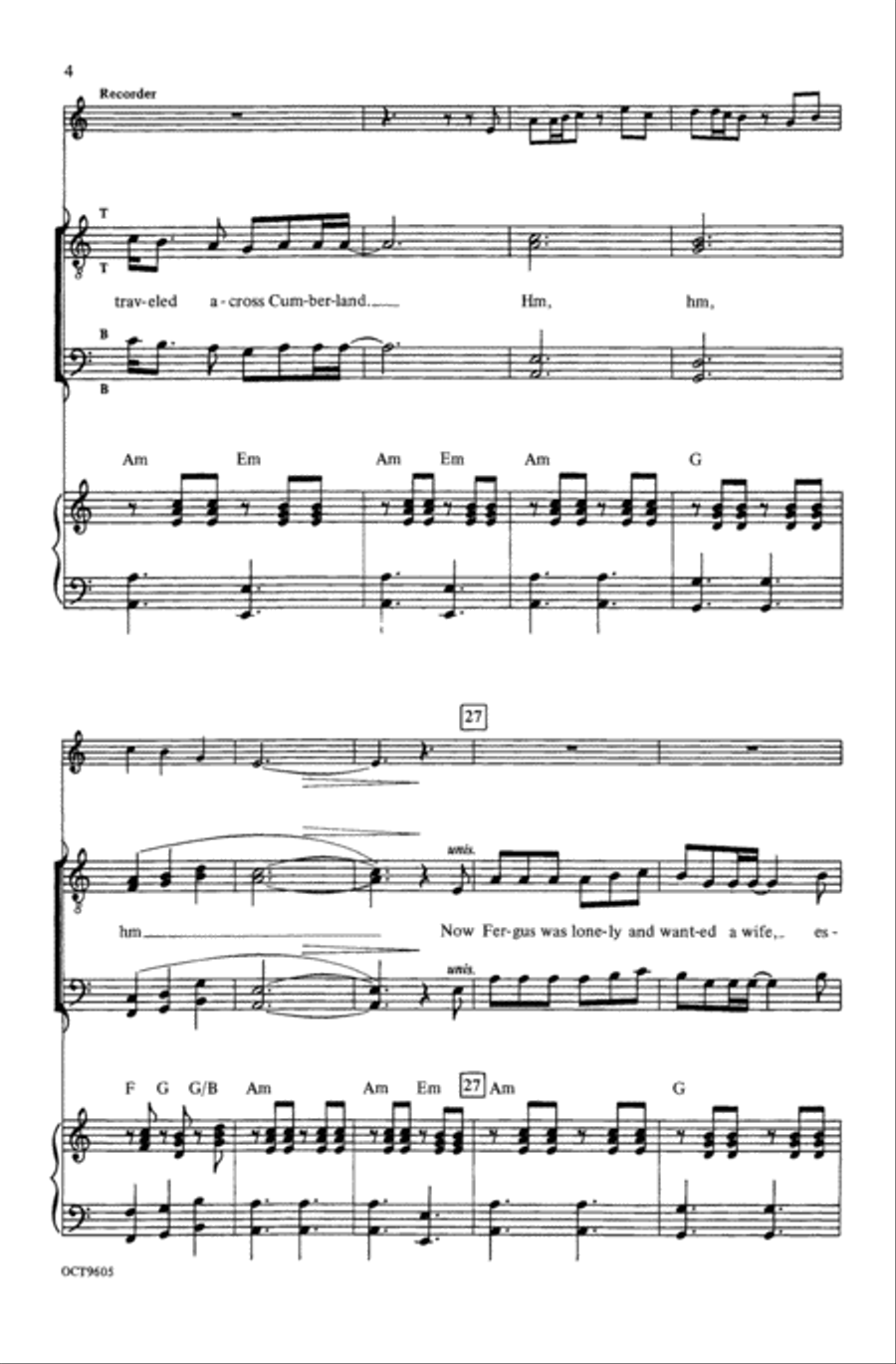 Fergus an' Molly (from Celtic Songs) Choir scores gallery preview page 3