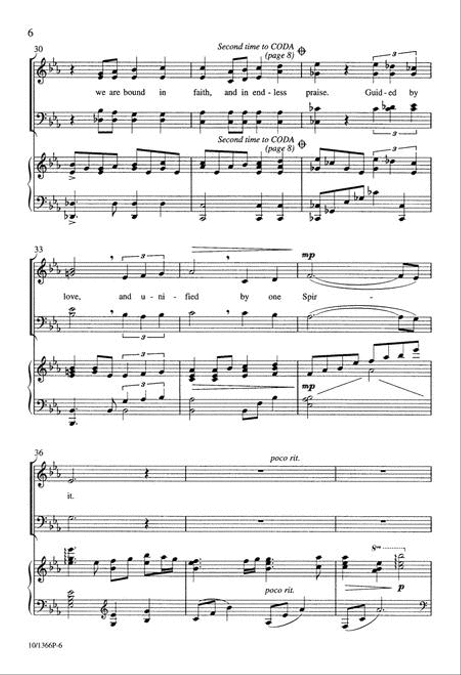 By One Spirit 4-Part scores gallery preview page 5