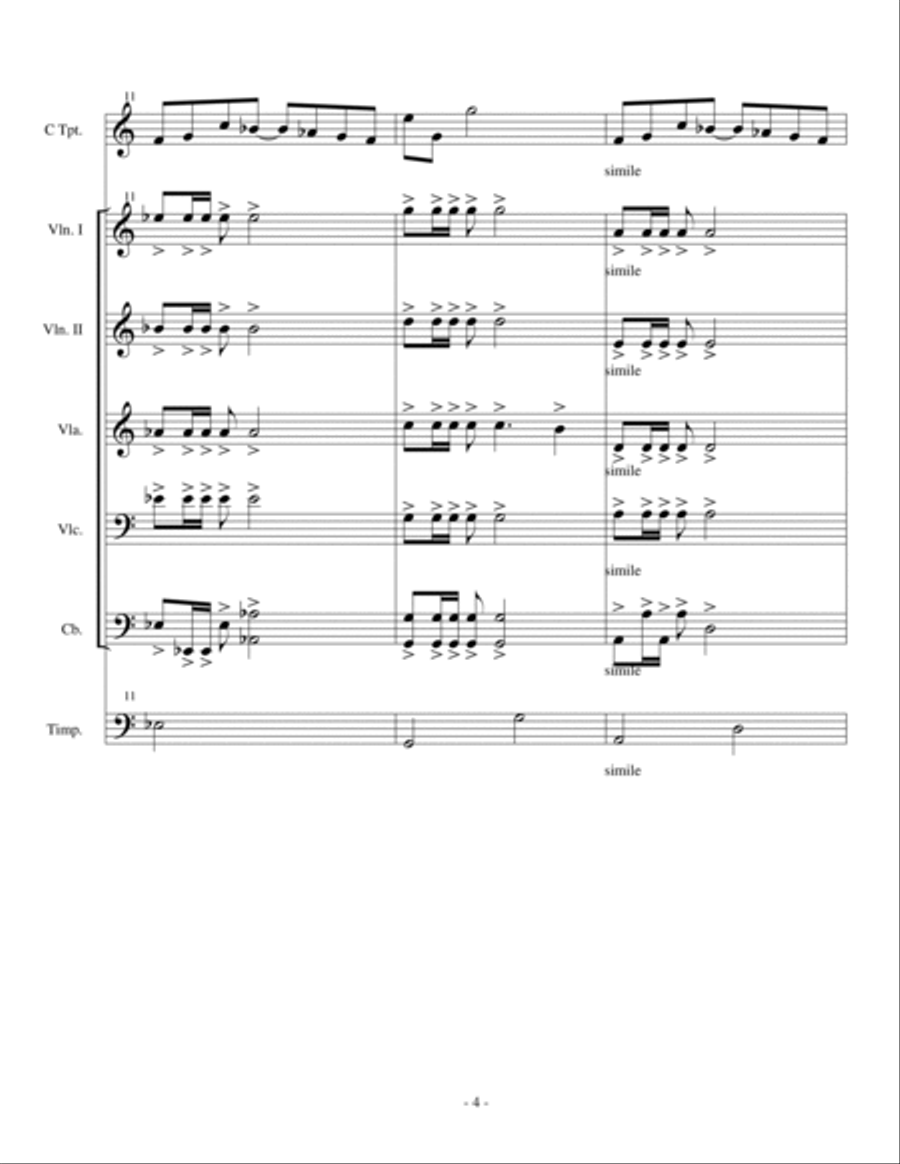 Militant Termites String Quartet scores gallery preview page 4