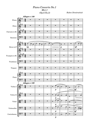 Piano Concerto No.1 - Ruben Dimitrashuk (Op.6 No.3)