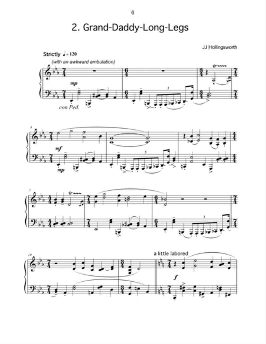 Under The Blue Dome: An American Piano Suite Piano Solo scores gallery preview page 6