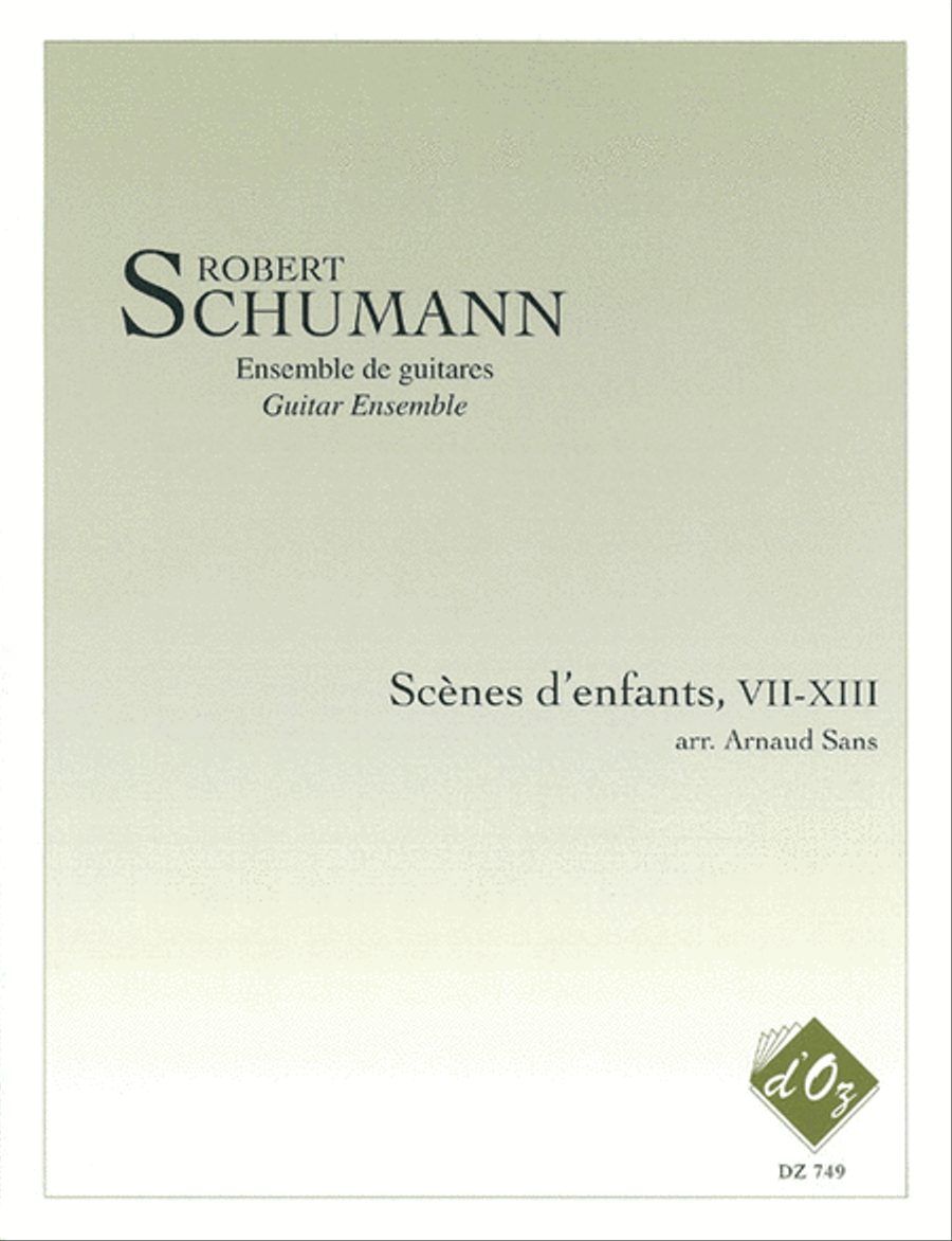 Scènes d'enfants, VII-XIII Guitar Ensemble scores gallery preview page 1