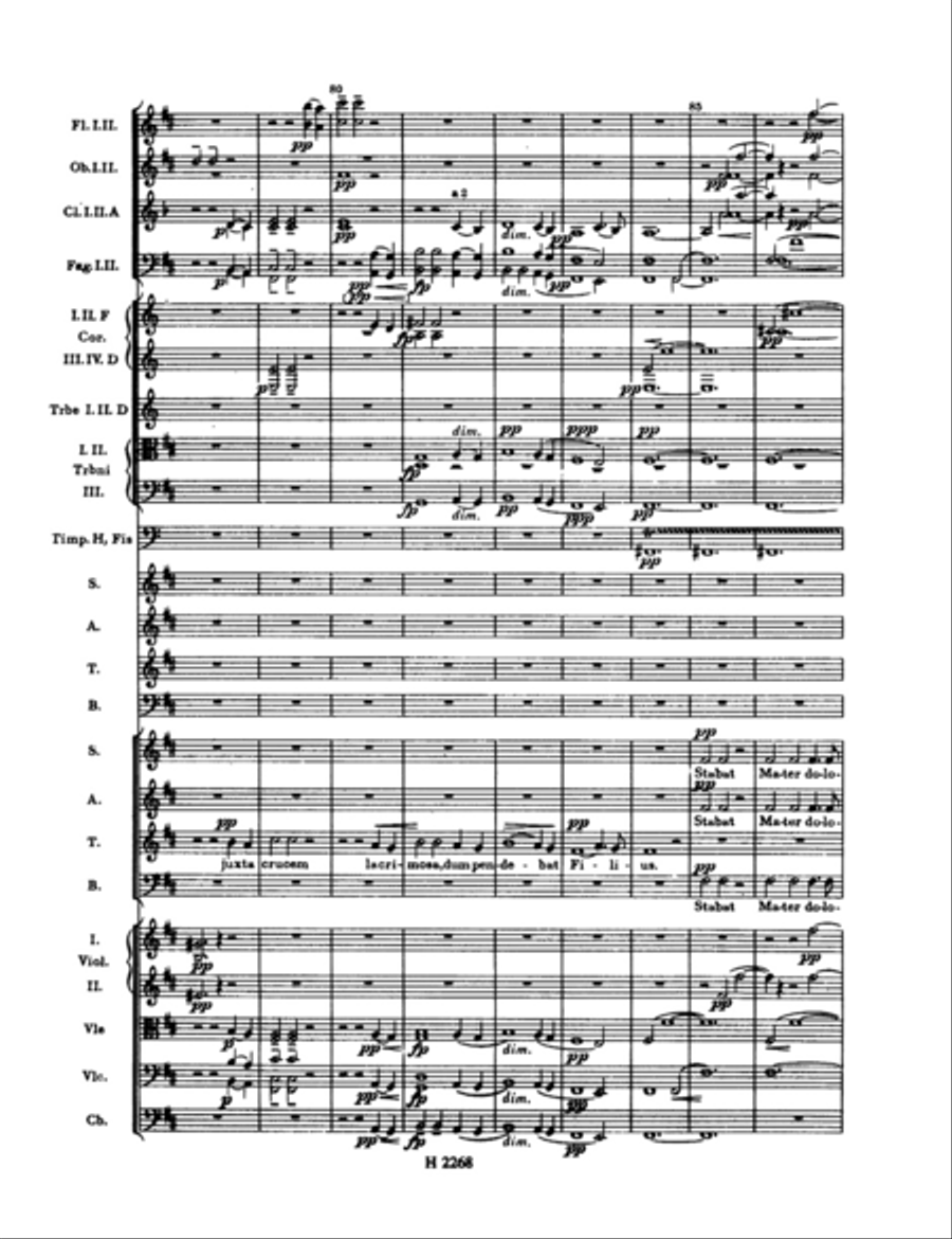 Stabat Mater, op. 58 4-Part scores gallery preview page 3