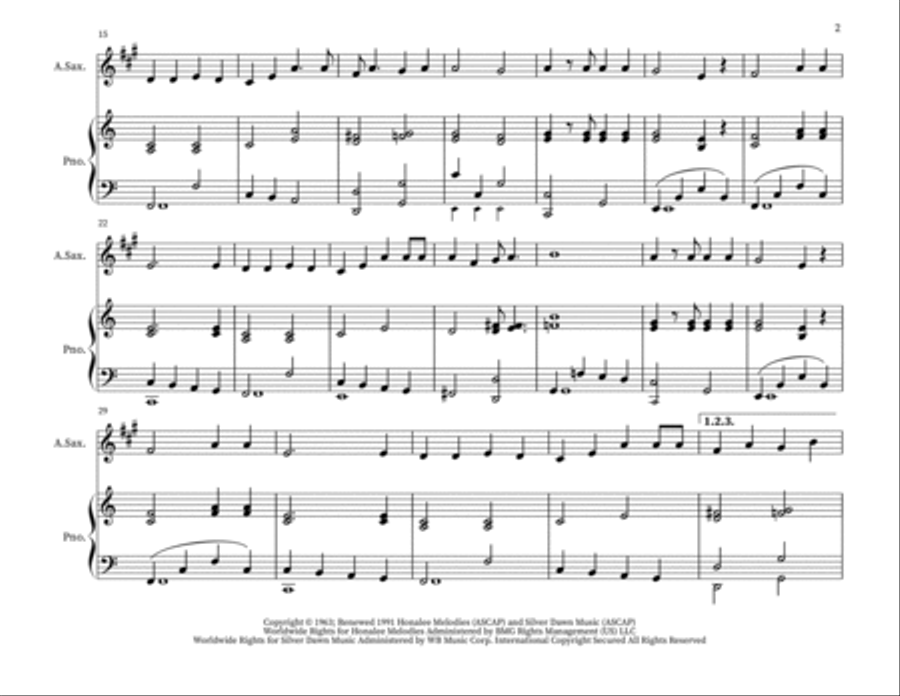 Puff The Magic Dragon Woodwind Duet scores gallery preview page 2
