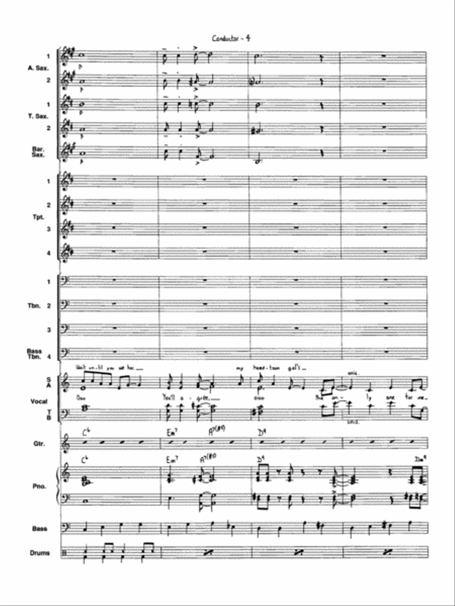 I've Got a Gal in Kalamazoo: Score Jazz Ensemble scores gallery preview page 5
