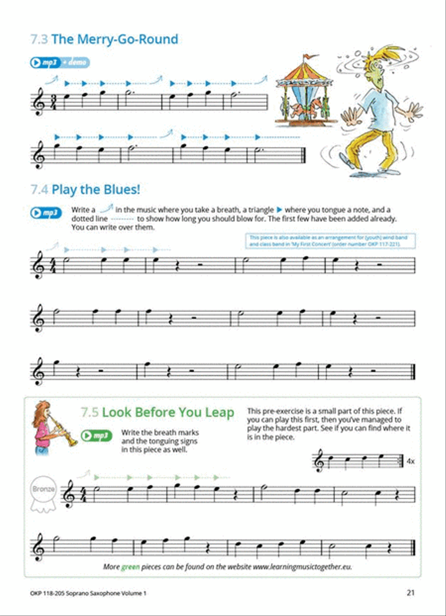 Learning Music Together Vol. 1 Soprano Saxophone scores gallery preview page 8