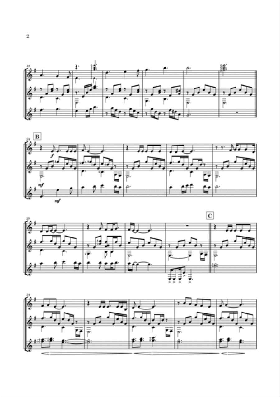 Nothing Else Matters Guitar Ensemble scores gallery preview page 5