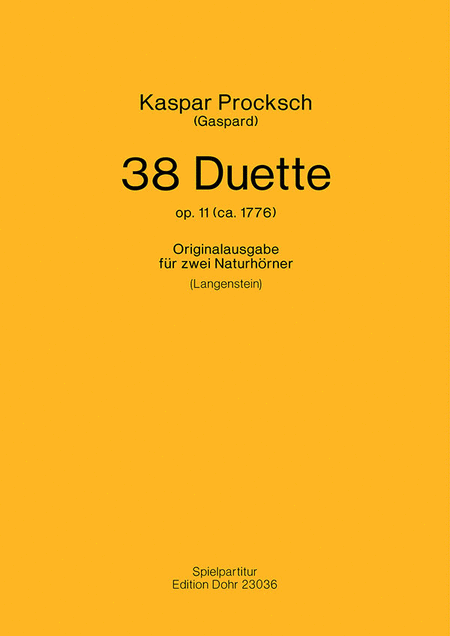 38 Duette op. 11