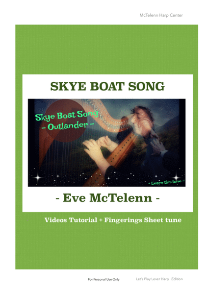 Skye Boat Song / Outlander Theme - intermediate & 34 String Harp | McTelenn Harp Center image number null