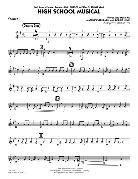 High School Musical (from "High School Musical 3: Senior Year") - Trumpet 1