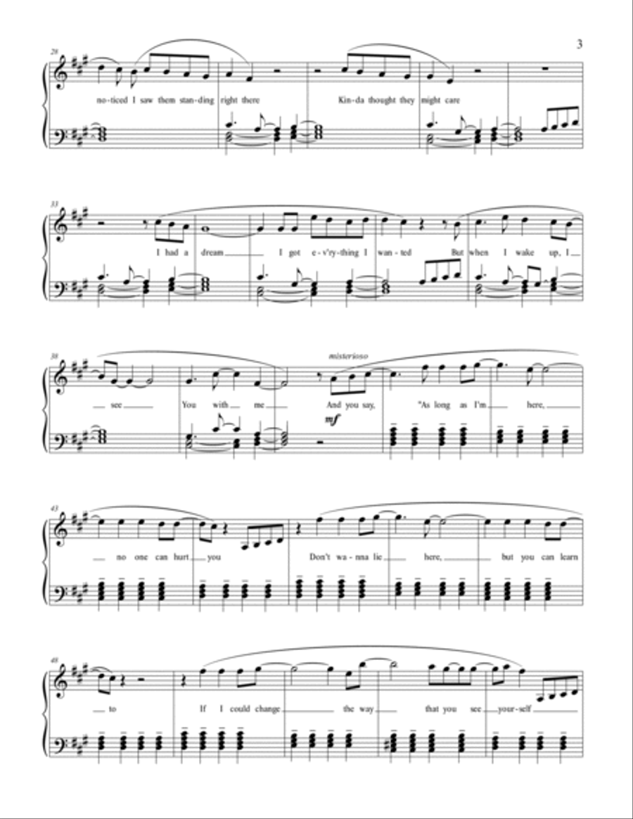 Everything I Wanted Everything I Wanted Voice scores gallery preview page 3