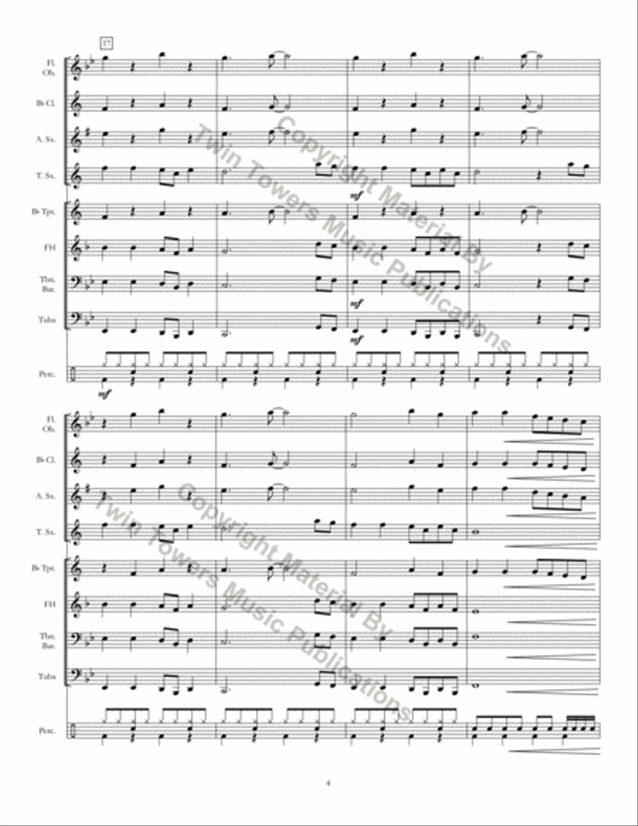42nd Street Rocks Concert Band scores gallery preview page 5