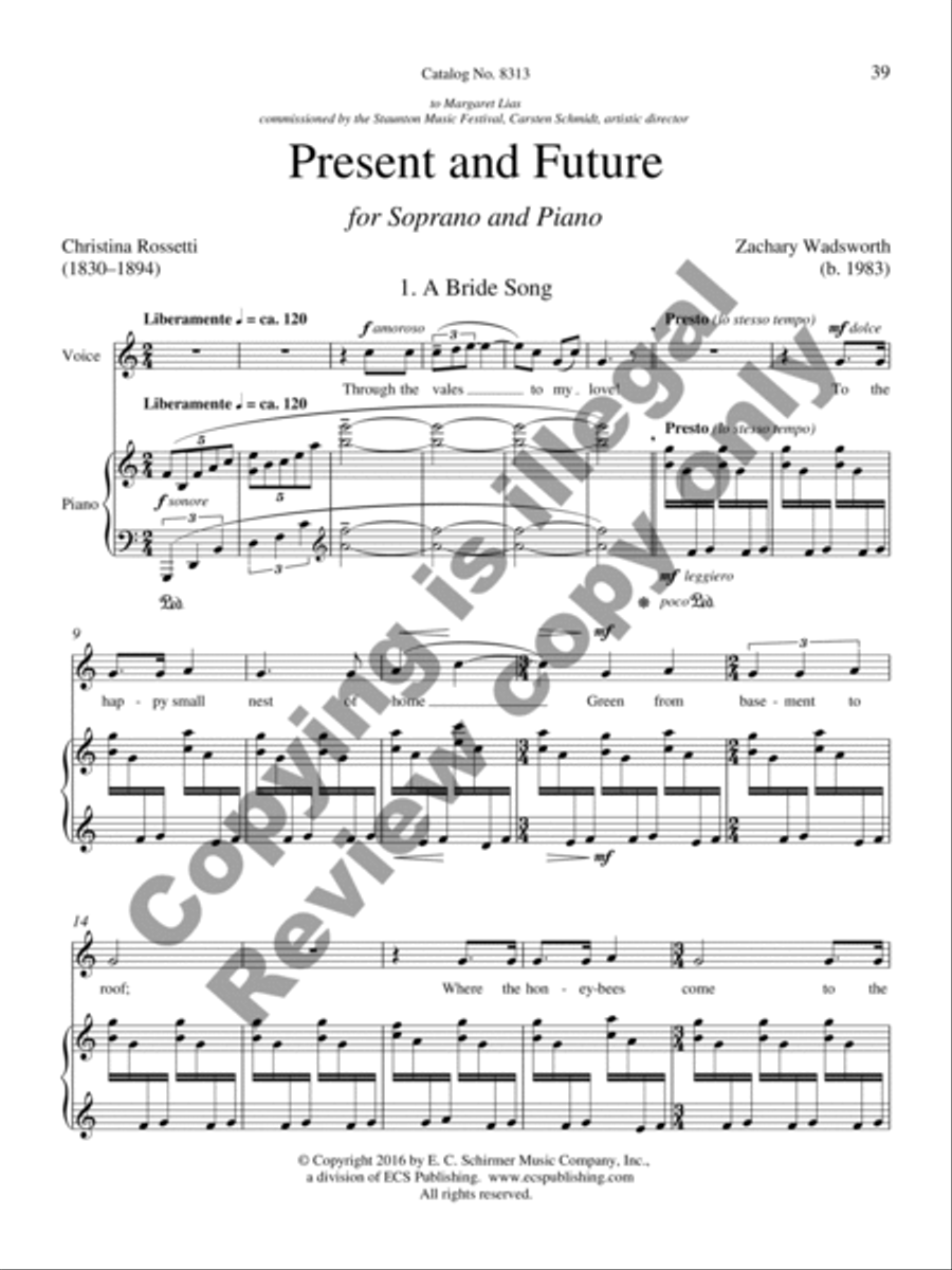Collected Songs for Soprano and Piano Soprano Voice scores gallery preview page 42