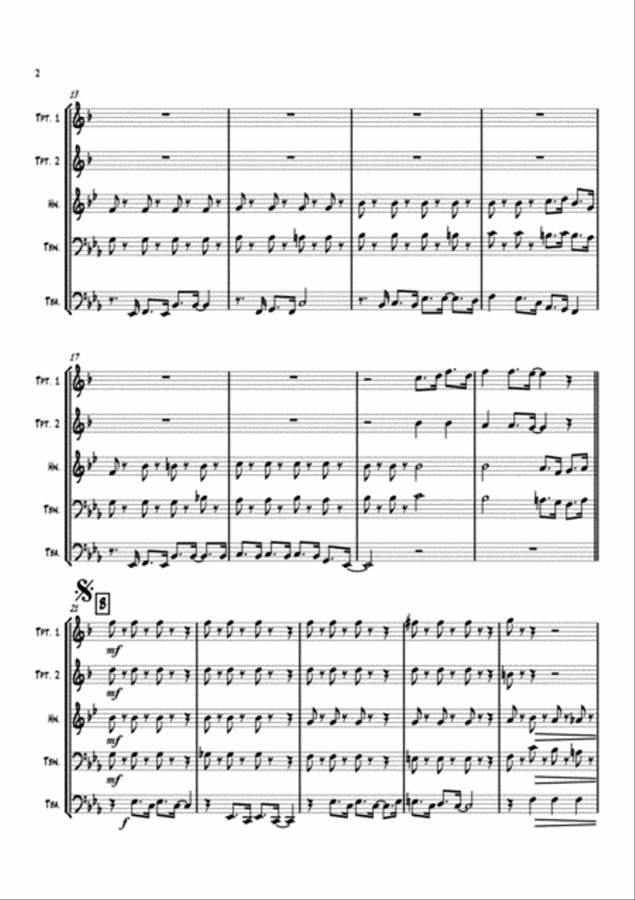 Ain't Misbehavin' Brass Ensemble scores gallery preview page 4