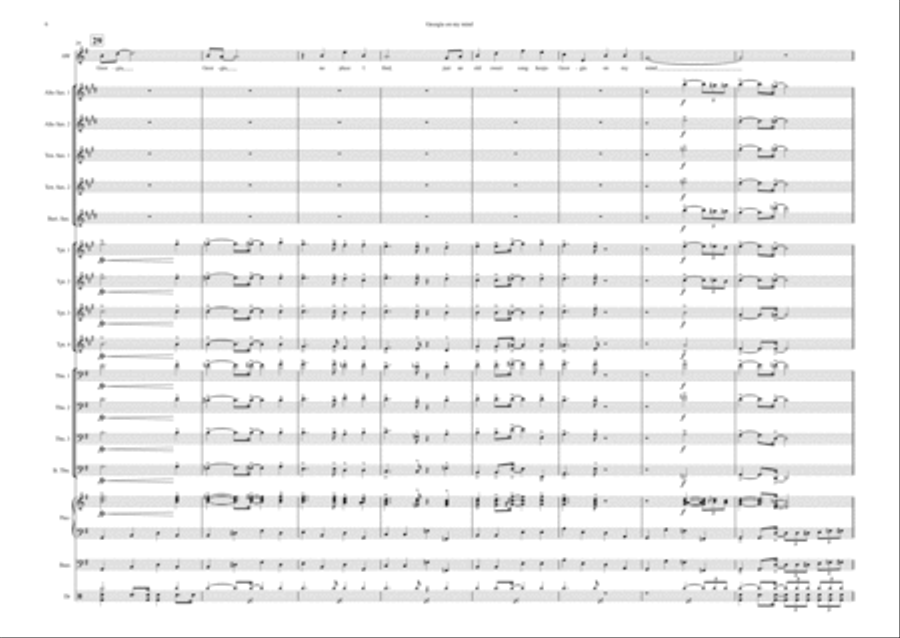 Georgia On My Mind Jazz Ensemble scores gallery preview page 6