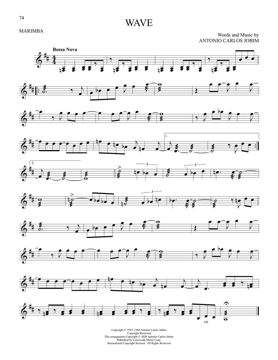 Wave Wave Marimba scores gallery preview page 1
