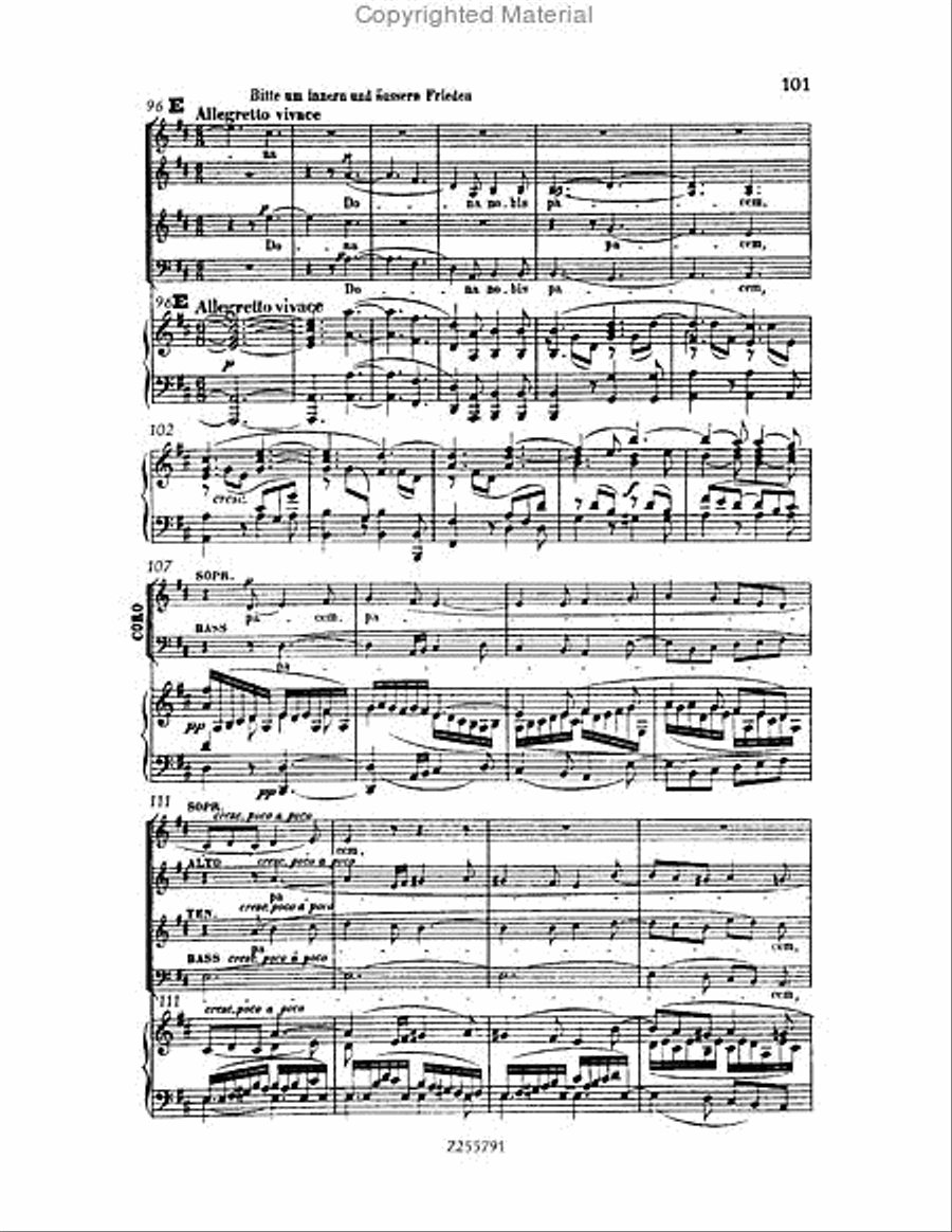 Missa Solemnis, Op.123 Choir scores gallery preview page 101