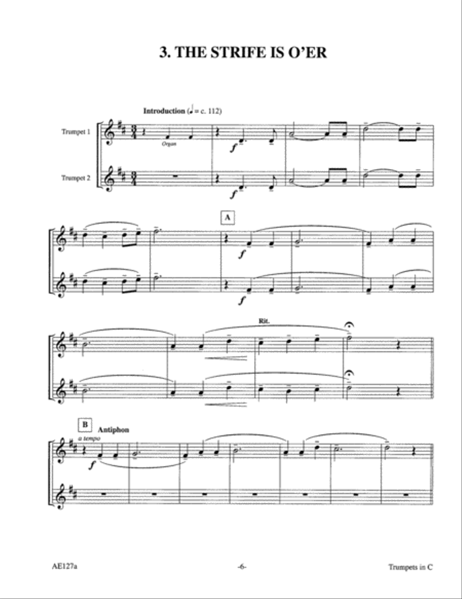 The Strife is O'er Choir scores gallery preview page 5