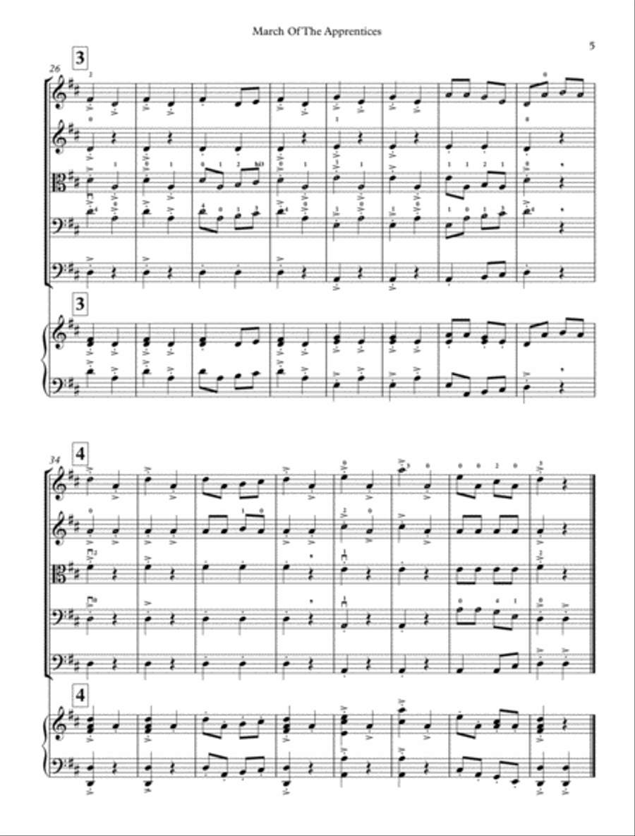March of the Apprentices String Orchestra scores gallery preview page 5