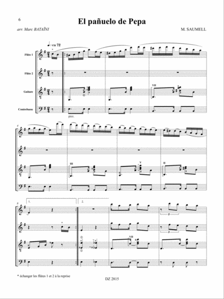 21 Contradanzas Flute scores gallery preview page 6