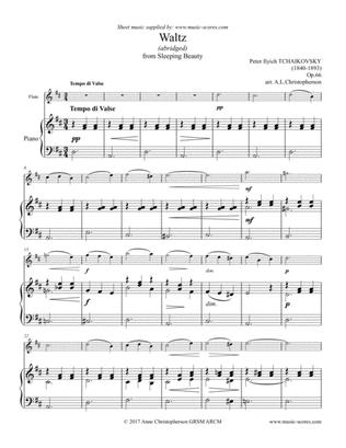 Sleeping Beauty Waltz - Flute and Piano