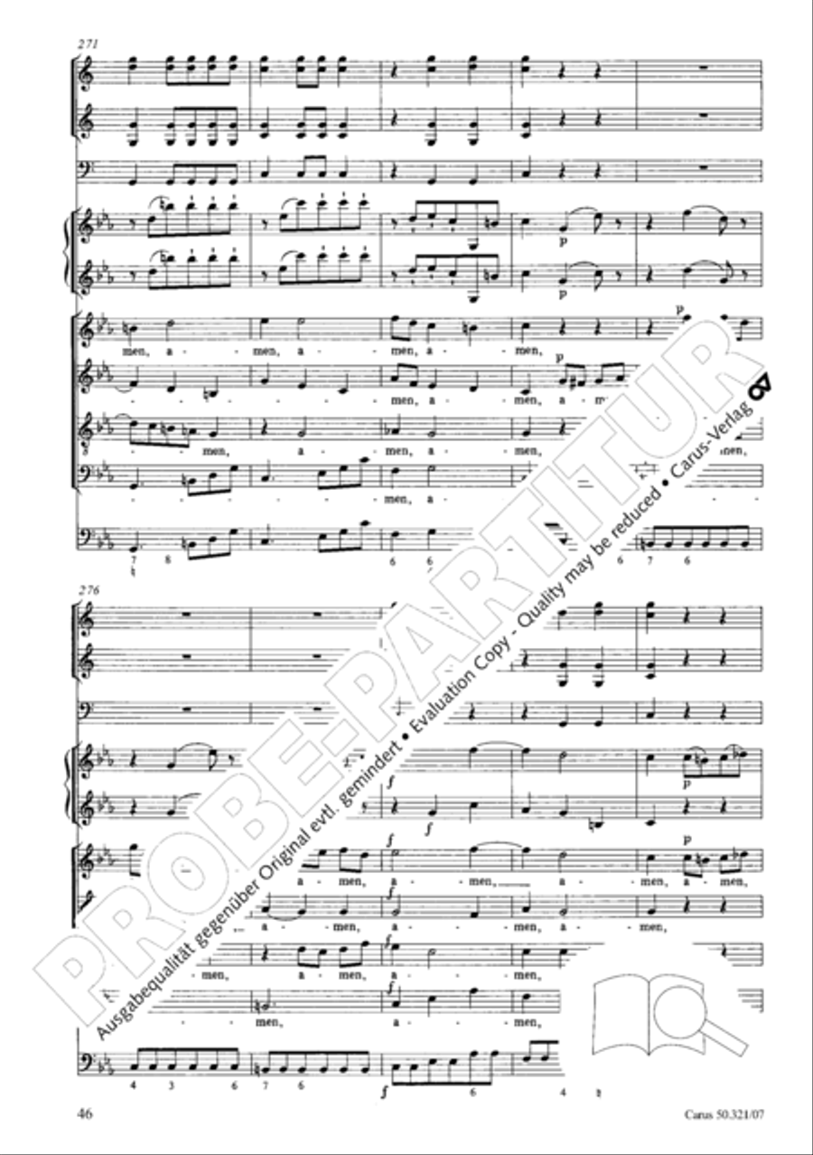 Requiem in C minor 4-Part scores gallery preview page 53