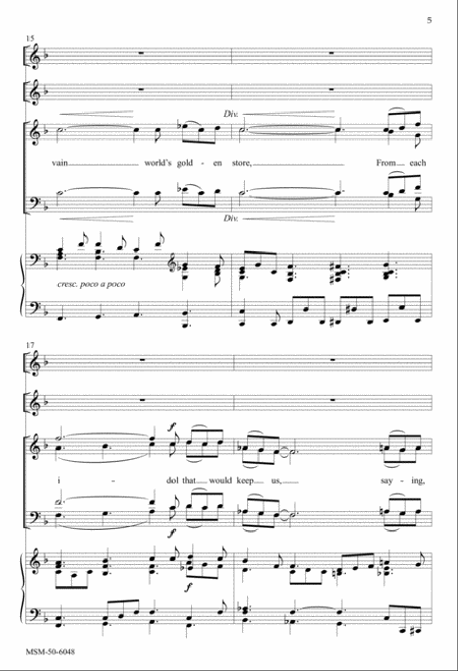 Jesus Calls Us Jesus Calls Us 4-Part scores gallery preview page 5